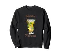 Ladies Martini Princess Cocktail Spirits Party Lovers Sweatshirt