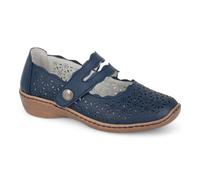 Boulevard L641C-3 Womens Leather Shoe Navy Size 3