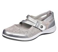 Boulevard Suzie Shoes Womens (Wide Fit) Trainers, Size 3 In Silver Sparkle