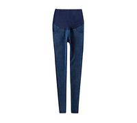 Ladies Maternity Jeans Leggings Women's Fashion High Waist Trouser Over Bump Seamless Stretchy Straight Leg Skinny Long Pants Casual Slim Fit Leggings Jeans Pregnancy Trousers Blue