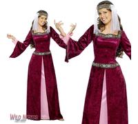 Ladies Medieval Maid Marion Costume