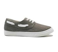 Ladies Memory Foam Casual Canvas Walking Summer Plimsolls Trainers Pumps Shoes (Grey, UK Footwear Size System, Adult, Women, Numeric, Medium, 7)