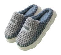 ladies memory foam slippers Women's Slippers Fuzzy Wide Fit Memory Foam Happy Slipper Cute Plush Non Slip House Shoes Arch Support Plantar Fasciitis Orthopedic Mule Slipper Sliders women Grey 4.5