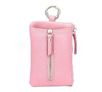 Ladies Men's Mini Key Wallet Multifunctional Zipper Coin Purse, Black, As the picture shows