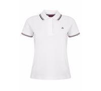 Ladies Merc London Classic Slim Fit Retro Soft Cotton Polo Shirt Rita - White
