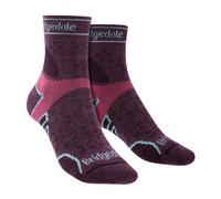 Ladies Merino Ankle Running Socks by Bridgedale - Wool 3/4 Quarter Light Socks