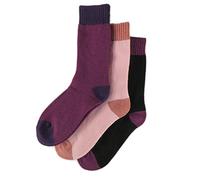 Ladies Merino Wool Socks, 3 Pairs, Outdoor Walking Work Boot Socks, UK 4-8