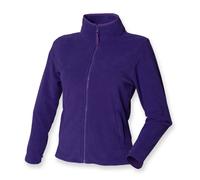 Ladies Micro Fleece Henbury Womens BLACK PURPLE or BLUE Full Zip Jacket