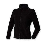 Ladies Micro Fleece Henbury Womens BLACK PURPLE or BLUE Full Zip Jacket