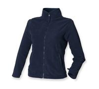 Ladies Micro Fleece Henbury Womens BLACK PURPLE or BLUE Full Zip Jacket