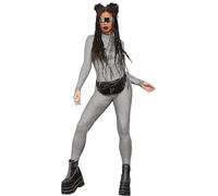 Ladies Miss Whiplash Disco Holographic Costume