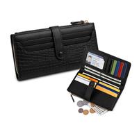 Ladies' money storage bag, zipper-style card storage bag, compact yet not crowded 14-position large-capacity storage bag, bag for storing loose change and credit cards