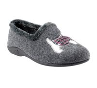 Ladies Monique Scottie Slipper Grey 6 Grey