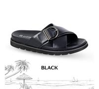 Ladies Mule Sandals Slip On Cross Over Cipriata Open Toe Flat Holiday Summer