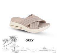 Cipriata L657F-6 Womens Cross Over Mule Grey size 6