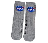Ladies NASA Logo Space Grey Socks 4-8 UK / 37-42 Eur / 6-10 US