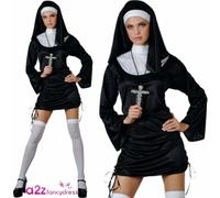 Ladies Naughty Sexy Nun Costumes Mother Superior Vicars Tarts Hen Fancy Dress