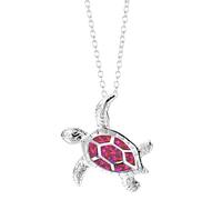 Ladies Necklace The Turtle Pendant Painting Oil Small Turtle Eupan Pendant Temperament Ms Australia'S Birth Stone Jewelry Is Suitable For Any Costume