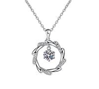 Ladies Necklace Twinkling Heart Luxurious Heart Necklace Beating Collarbone Chain Sliver Necklaces & Pendants