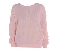 Ladies New Plain Chunky Knit Loose Baggy Oversized Jumper Tops Womens Long Sleeve Knitted Sweater Top Scoop Neck Warm Pullover