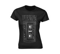 Nirvana As You are Tape Women T-Shirt Black M, 100% Cotton, Regular