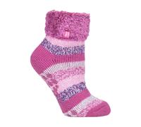 Ladies Non Slip Thermal Low Cut Ankle Slipper Bed Socks with Grips