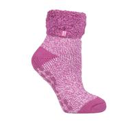 Ladies Non Slip Thermal Low Cut Ankle Slipper Bed Socks with Grips