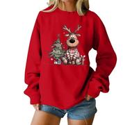 Ladies Novelty Christmas Tops, Christmas Jumpers for Women Ladies Probably Just Gonna Jingle Some of the Way Graphic Sweatshirts Loose Fit Funny Xmas Pullover Long Sleeve Crewneck Causal Tops Ugly