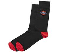 Ladies Official TFL Licensed Roundel Embroidery Socks - Mind the Gap, London & Underground Designs - Comfort Fit Sock Size 4-7 | British UK Souvenir Gift (London)
