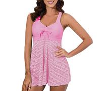 Ladies One Piece Bathing Suit Swim Suits for Women UK One-Shoulder Design Sporty Style Snorkeling Adventure Sunset Cruise Petite Length One Piece Swimsuit Pink