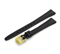 Ladies Open Ended Leather Watch Strap/Band for Vintage Watches 12mm Wide Black G
