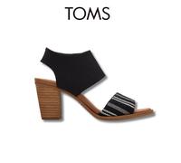 Ladies Open Toe Heels TOMS Cutout Padded Summer Holiday Lightweight Sandals