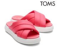Ladies Open Toe Slides TOMS Crossover Padded Summer Holiday Lightweight Sandals