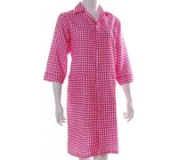 Ladies Overall | 3/4 Sleeve | Twin Pockets | Wms Approximately 36/38 inches | Pink/White Check