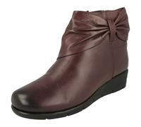 Ladies Padders Bow Detailed Ankle Boots - Cedar