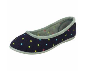 Ladies Padders Casual Slip On Slippers - Ballerina