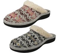 Ladies Padders Lusekofte Detailed Mule Slippers 'Sorrel'