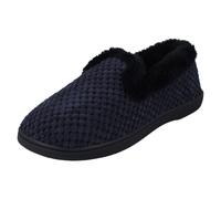 Ladies Padders Textured Trimmed Full Slippers 'Misha'