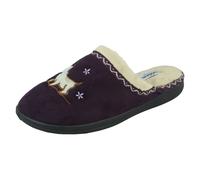 Ladies Padders Wide Fitting Slipper Mules - Scotty
