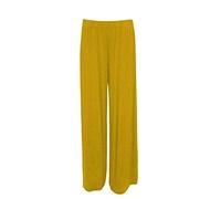 Ladies Palazzo Wide Leg Flared Elasticated Stretch Plus Size Plain Trousers Sizes 8-26 Womens Casual Trouser
