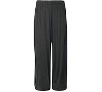 Ladies Palazzo Wide Leg Flared Elasticated Stretch Plus Size Plain Trousers Sizes 8-26 Womens Casual Trouser