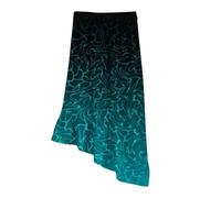 Ladies Party Dresses Women'S Elastic High Waist Flared Skirt With Tiered Hem And Adjustable Floral Print-A Line Skirt Knee Length Lightweight And Breathable For Everyday Wear Ruffle Hem Skirts