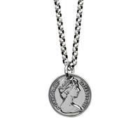 Ladies Pendant Portrait Holy Mary Madonna Pendant Necklace Round Necklace Mother's Present, Halskette50cm