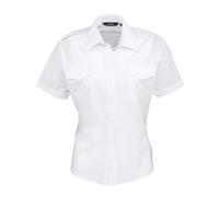 Ladies Pilot Shirt Womens Short Sleeve Blouse Police Security Workwear Uniform