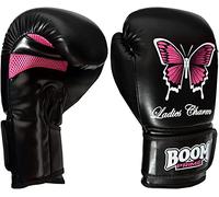 Ladies Pink Boxing Gloves 10oz / 12oz - Women’s Muay Thai & Kickboxing Training Gloves with Padded Protection, Rex Leather, Ideal for Sparring, Bag Work & Fitness (10oz)
