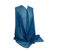 Ladies Plain Glitter Stardust Sparkle Scarf Sarong Hijab Wrap Lovely Colours (Teal)