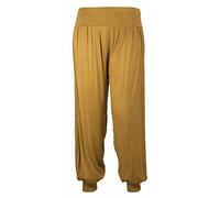 Ladies Plain Harem Pants Cuffed Bottom Womens Girls Ali Baba Long Baggy Trousers Leggings Plus Size 8-26 (M/L (12-14), Mustard)