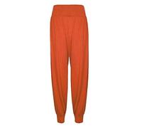 Ladies Plain Harem Pants Cuffed Bottom Womens Girls Ali Baba Long Baggy Trousers Leggings Plus Size 8-26 (L/XL (16-18), Rust)