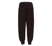 Ladies Plain Harem Pants Cuffed Bottom Womens Girls Ali Baba Long Baggy Trousers Leggings Plus Size 8-26 (XXXL (24-26), Brown)