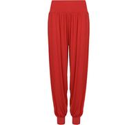 Ladies Plus Size Harem Trousers Womens Full Leggings Stretch Pants - Red 16/18